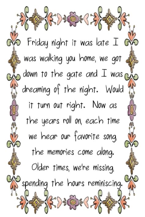 reminiscing lyrics